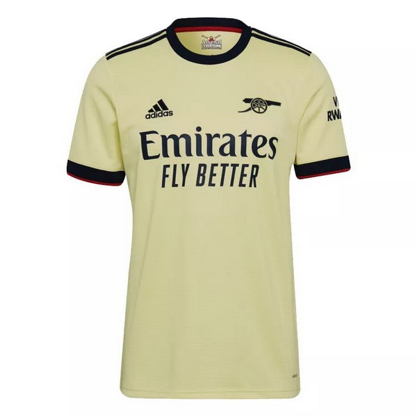 Tailandia Camiseta Arsenal 2ª Kit 2021 2022 Amarillo